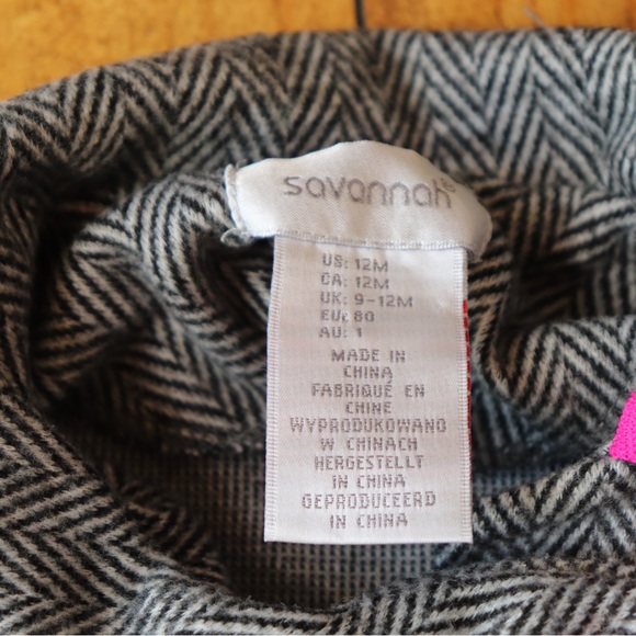 Grey & Pink Poncho - Picture 5 of 6